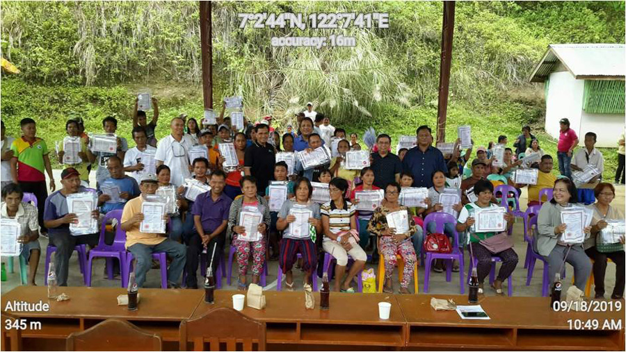 Zamboanga City beneficiaries receive land titles from DENR